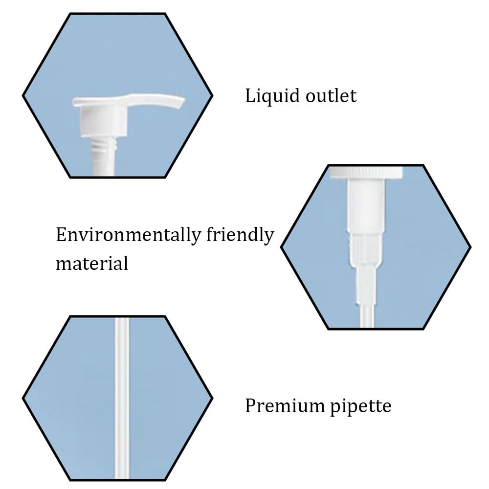 1000ml Shampoo Pump Dispenser, Fit 28mm Standard Screw Top Bottles, 3 PCS