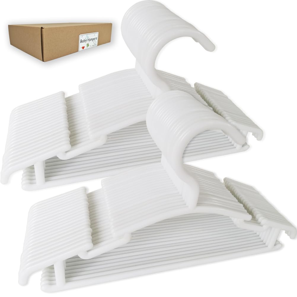 Baby Hangers MOBU 40 Pack Baby Coat Hangers for Clothes Newborn Toddler