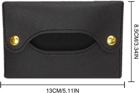 2Pcs Tissue Holder - Tissues Holder | Travel Pouch for Tissue | Pocket Papers Towel | Tissue Bag Holder | Paper Towel Pu Leather Case