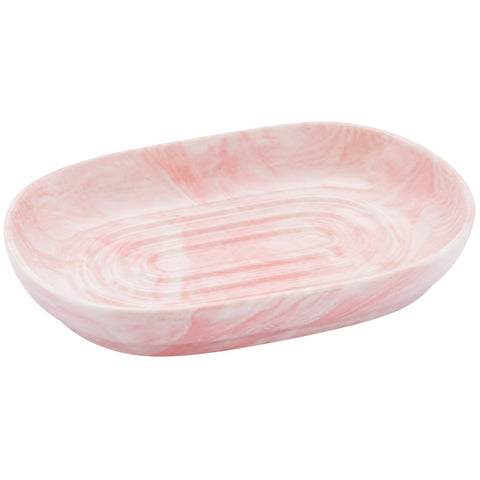 Xgvzs 1 PCS Ceramic Soap Dish Bar Soap Holder Soaps Tray Dish Oval Container Keep Soap Dry for Bathroom Sink Kitchen Counter (Pink)