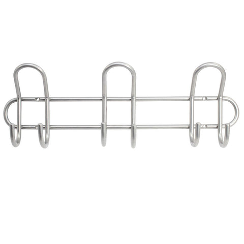 com-four® Wall Coat Rack, Coat Rack with 6 Hooks, Double wall Hooks