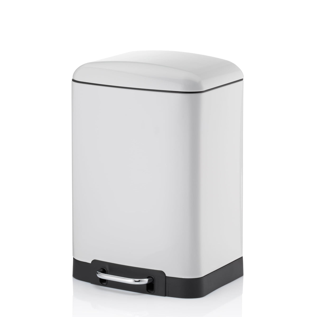 Kela "Davino Cosmetic Bin, Stainless-Steel, White, 30 x 15 x 10 cm