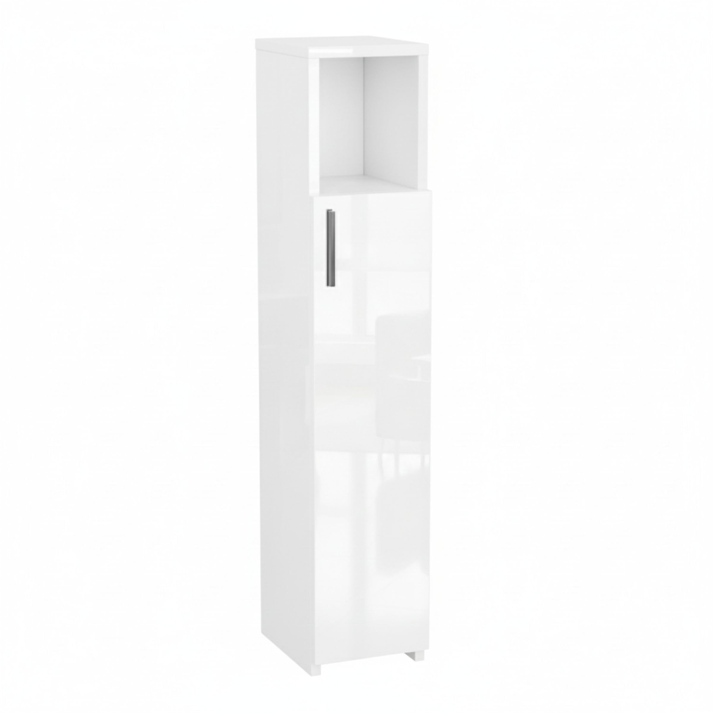 ComfortCove Slim Bathroom Cabinet, Tall Bathroom Cabinet, Gloss White