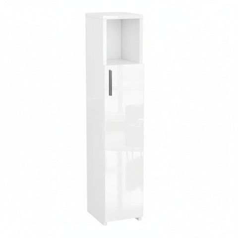 ComfortCove Slim Bathroom Cabinet, Tall Bathroom Cabinet, Gloss White