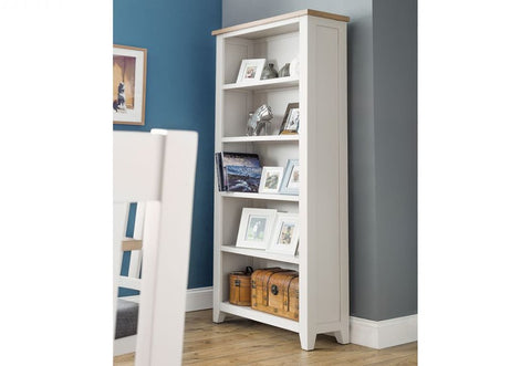 Julian Bowen Richmond Sideboard, Grey/Oak Effect - H86 x W128 x D40cm