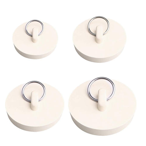 nuoshen 4 Pcs Bath Plugs,Sink Plug Rubber Drain Stopper