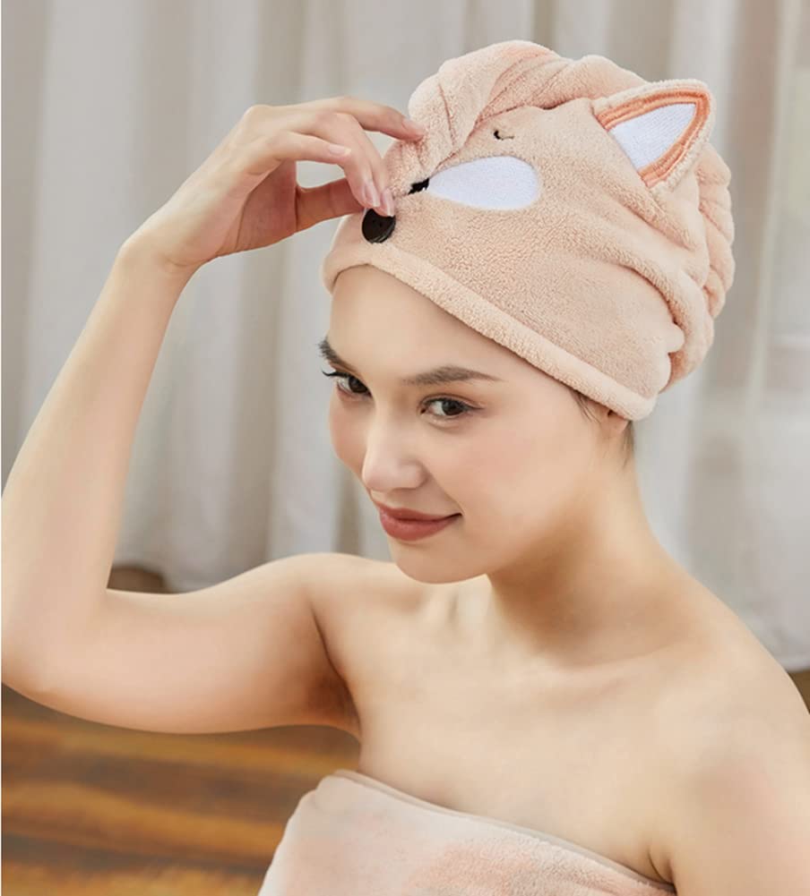 SJTJSPX Hair Towel Wrap Super absorbent hair drying hat Parent-child shower cap quick drying Turban Soft Anti-Frizz Head Towel Twist Wet Hair Towel