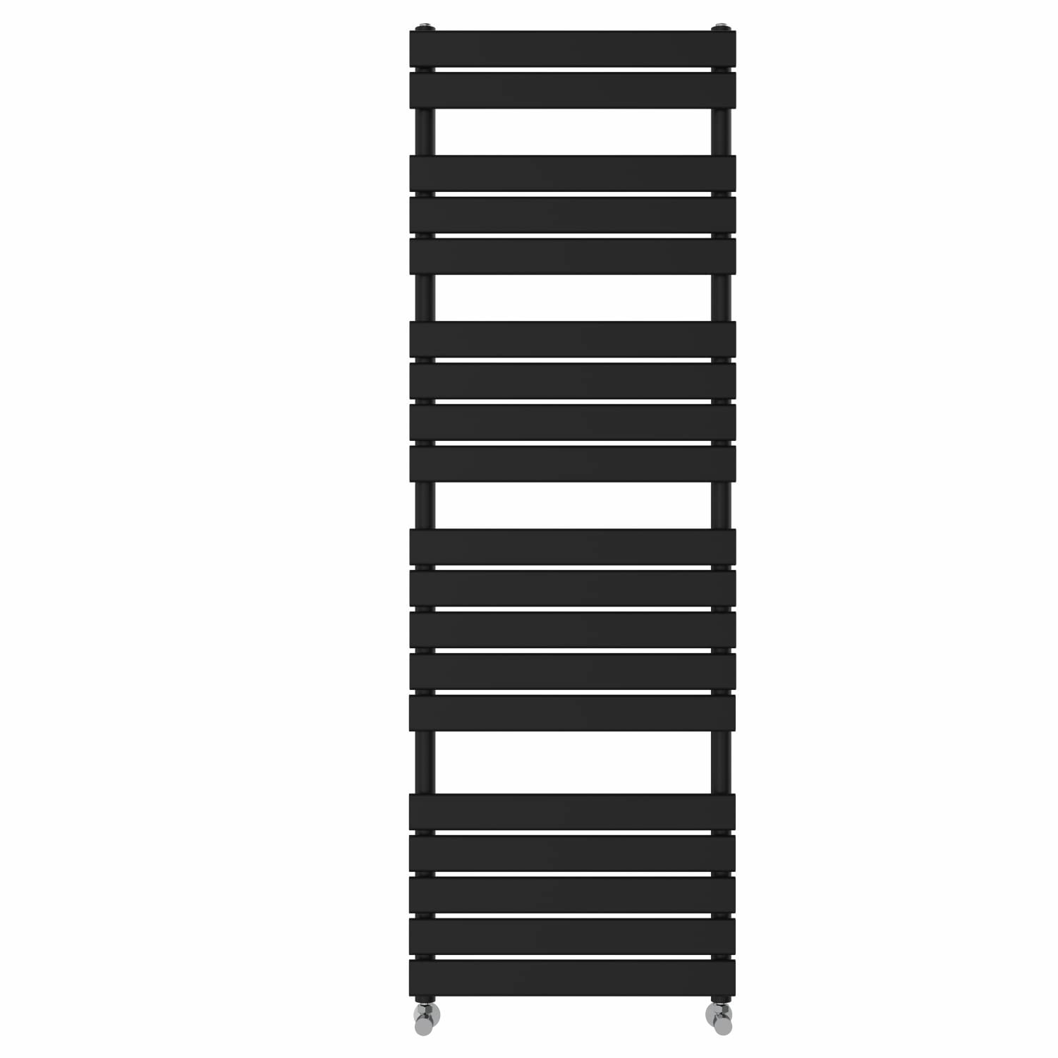 NRG 1800 x 600mm Flat Panel Heated Towel Rail Bathroom Rad Radiator Black