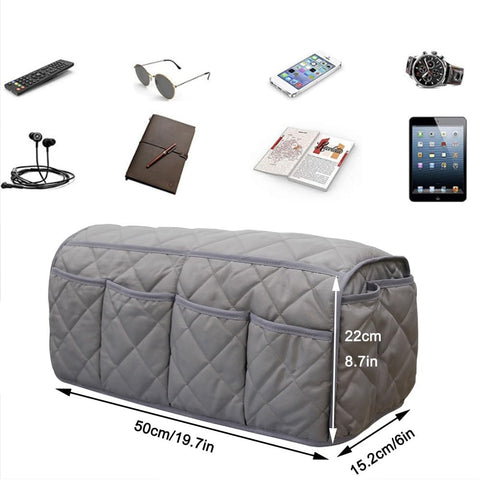 DZOZO Sofa Armrest Organizer Arm Rest Organiser Hanging Sofa Caddy Storage Bag TV Remote Control Holder Chair Tidy Couch Arm Rest Storage Bag Couch