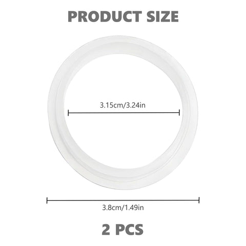 2pcs O-Rings Seal Rubber Gasket, Bathroom Sink Drain Plug Stopper Rubber Seal Ring, Sink Gaskets Bath Plug for Bathroom 31.5/38mm(Transparent)
