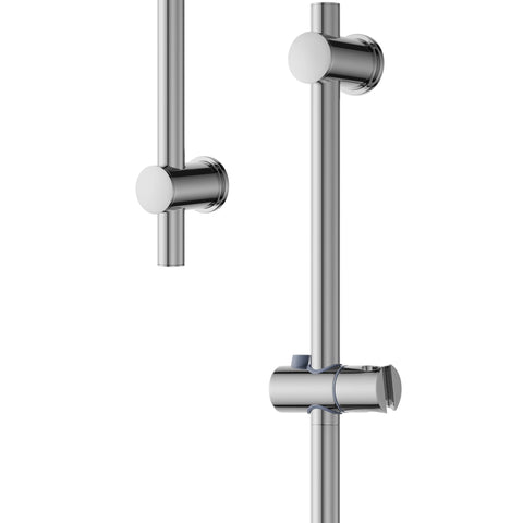 MORADO Stainless Steel Shower Slider Rail,Shower Riser Rail 68cm, Shower Slider Bar with Chrome Finish,Height Adjustable