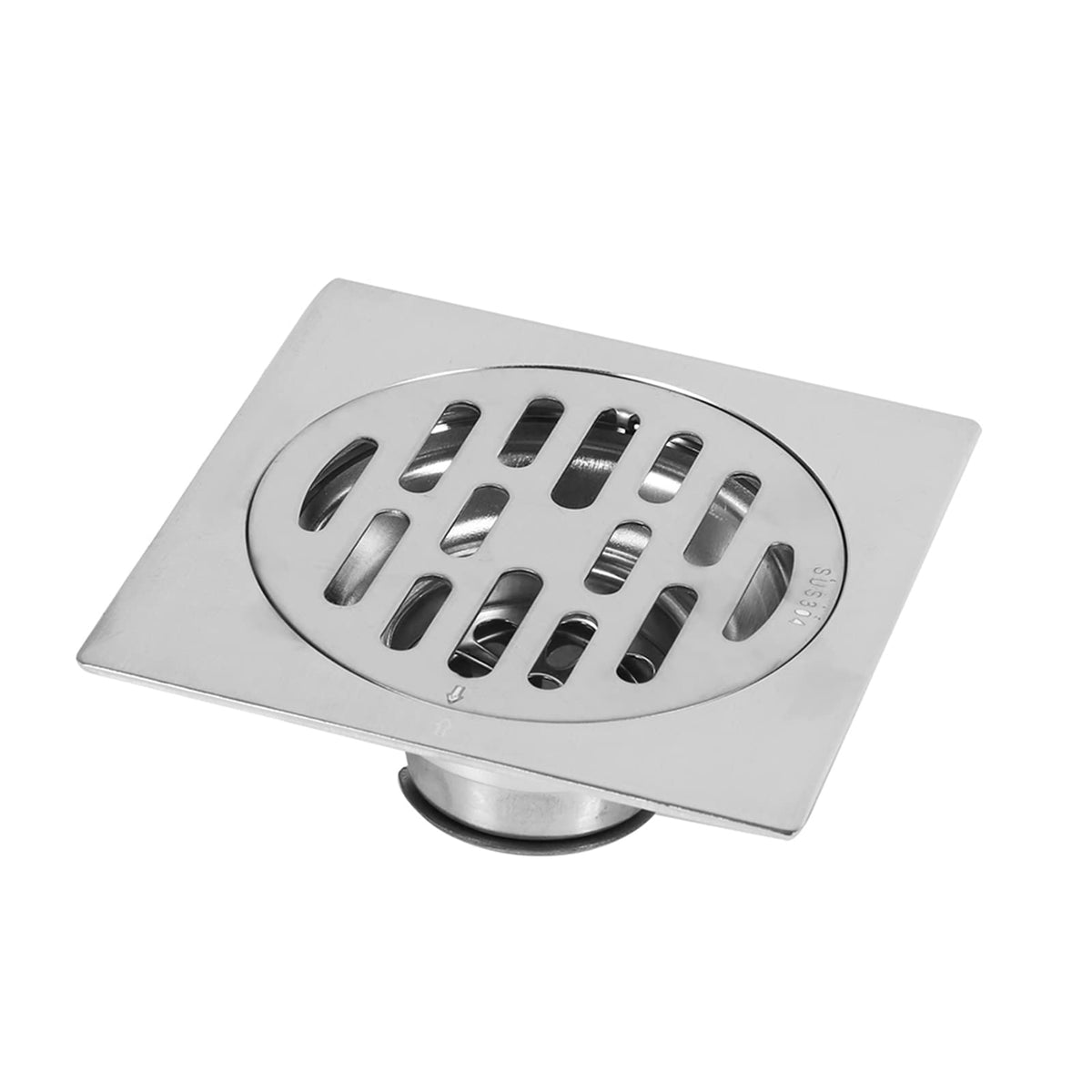 Raguso Thick Stainless Steel Square Anti-odor Bathroom Floor Drain Cover Waste Gate Shower Drainer Bathroom Kitchen(style 2)