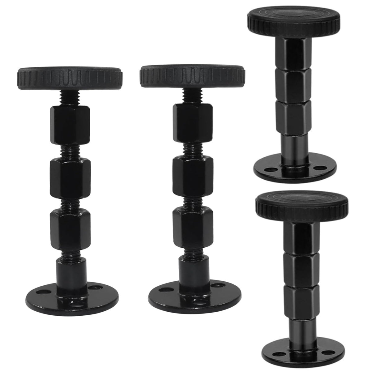 4-Pack Adjustable Threaded Headboard Stoppers, 30-110mm Bed Frame Anti-Shake Stabilizer Kit - Universal Furniture Fixer for Stopping Bed, Cabinet