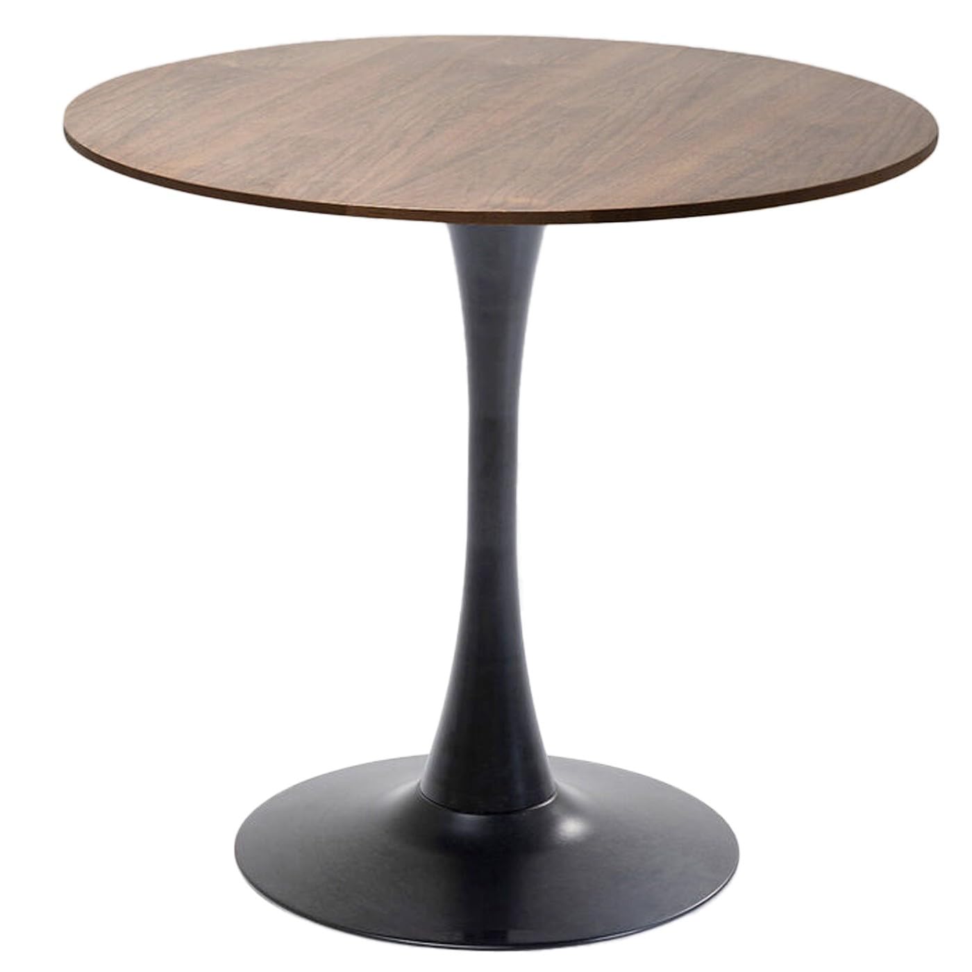 Kare Design Dining Table Schickeria, Round, Walnut and Black, 80cm Diameter