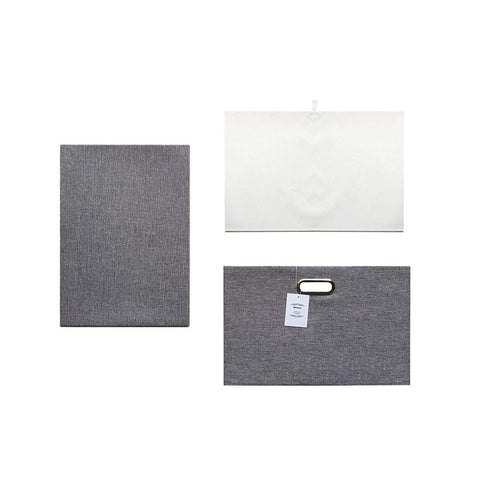 Wintao Storage Boxes with Lids Large, Collapsible Fabric Storage Baskets for Shelves, Grey, 44 x 31 x 29 cm, 1 Pack