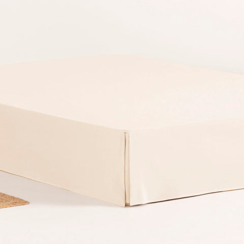 Box Spring Bed Cover 200 x 190/200 cm, Bed Base, 200 cm, Natural Colour
