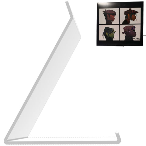 Print It Uk Now Playing Vinyl Record Stand Display Holder (1 Pack - White)