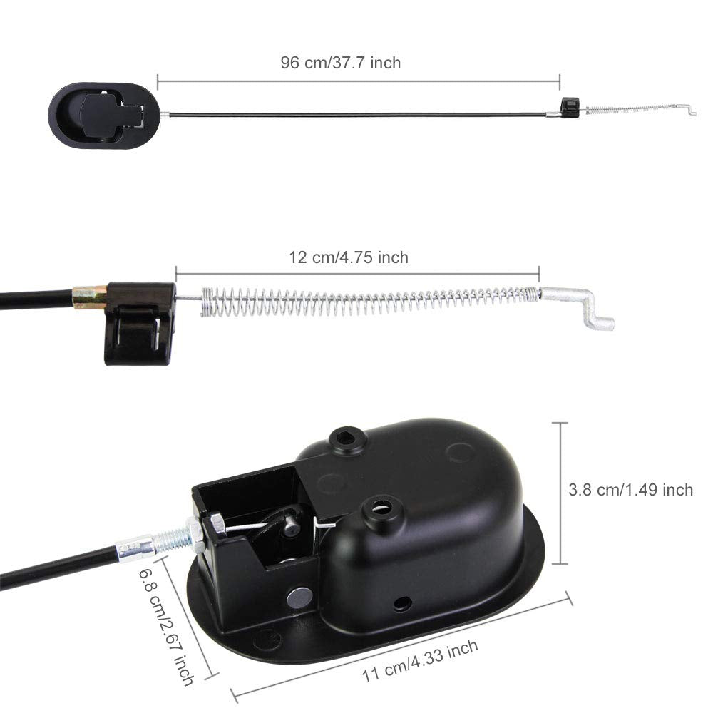 PERFETSELL Universal Sofa Chair Recliner Release Pull Handle Replacement Parts with Cable Metal Couch Style Pull Chair Release Handle fits Recliner