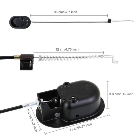 PERFETSELL Universal Sofa Chair Recliner Release Pull Handle Replacement Parts with Cable Metal Couch Style Pull Chair Release Handle fits Recliner