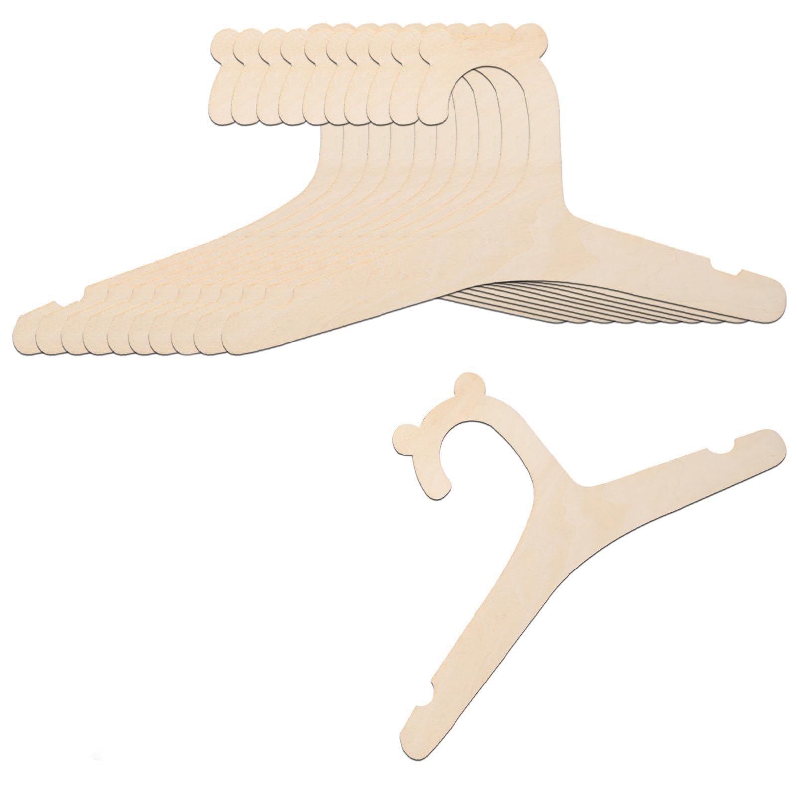 Yeenano Hangers For Clothes,10 Pcs Wooden Hangers For Clothes,Coat Hangers,Non-Slip Coat Hangers With Animal-Shaped Hooks,Space-Saving Storage For