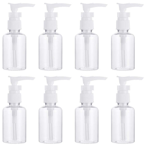 hugttt 8 Pieces 50ml Travel Bottles Pump Bottle Travel Bottles for Toiletries