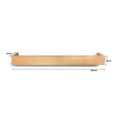 anaan Skuvo Wall Coat Rack with 6 Hooks Wooden Clothes Rail 60 cm
