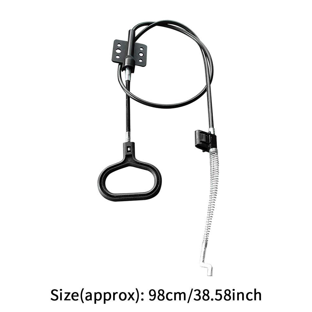 Faderr D-Ring Handle Recliner Pull Cable Spring, Recliner Replacement Parts Sofa Reliable Release Lever Handle Replacement Cable (Black/2 pcs)
