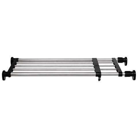 BAOYOUNI Expandable Closet Shelf Tension Rod Clothes Hanger Storage Rack Adjustable DIY Shelving Unit Cabinet Kitchen Bathroom Divider Separator