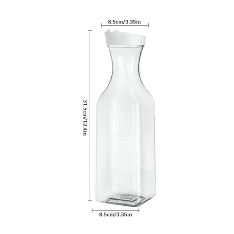 2pcs 1.5L Transparent Detergent Dispenser - Reusable Laundry Powder Storage with Durable PP for Fabric Softener