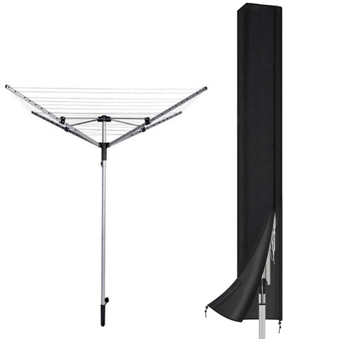 Rotary Washing Line Protective Cover, Universal Waterproof Clothesline Cover, Heavy-Duty, UV Resistant, Fits Up to 16cm x 16cm x 165cm