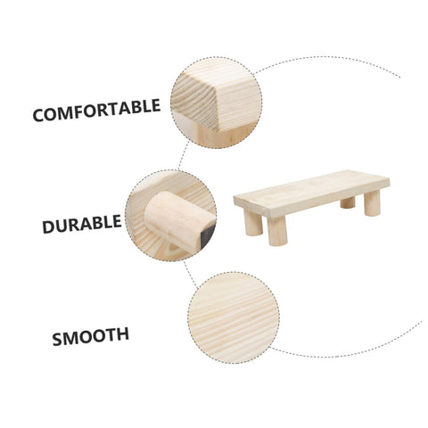 Abaodam Children Stool Wooden Step Stool Stackable Footstool for Kids Anti-Skid Sitting with Strong Load Bearing 11.81 X 5.51 X 2.95 in for Home Use