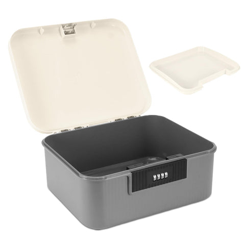 Lockable Storage Box with Combination Code Medicine Box Medicine Organiser