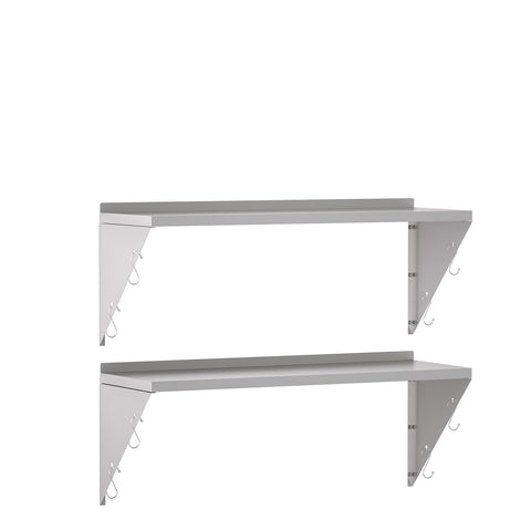 TAIMIKO Stainless Steel Wall Shelf Commercial Kitchen Shelves 100x30cm,2PCS