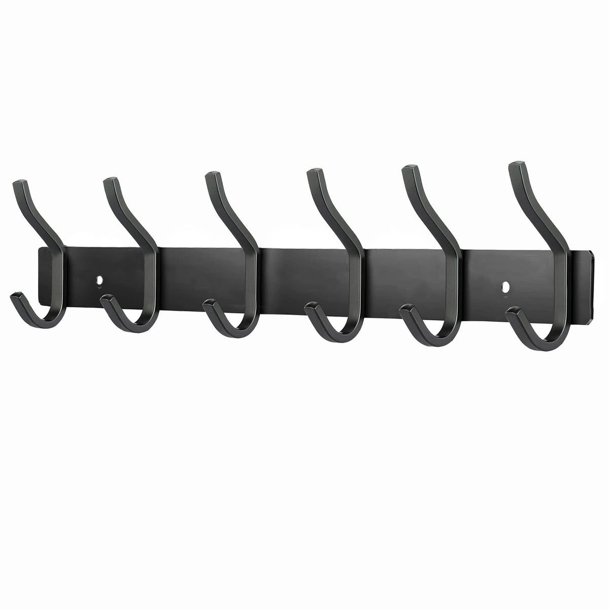 MEIJO Coat Hooks Wall Mounted, Coat Rack Wall Mounted Stainless Steel with 6 Hooks Heavy Duty Coat Hooks for Door, Bedroom, Bathroom, Kitchen