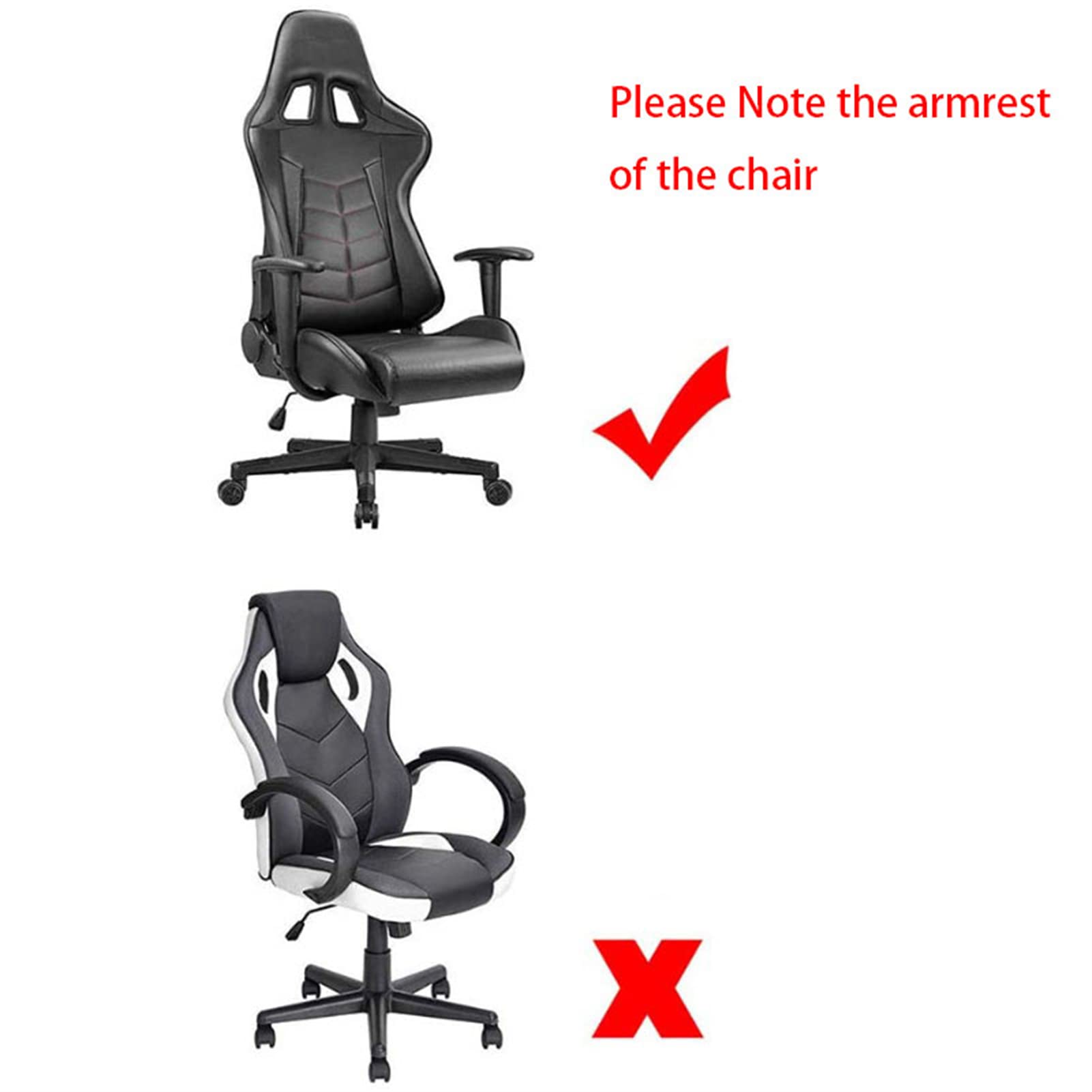 Zerci Universal Computer Chair Cover Game/Racing Chair Slipcover Washable Chair Protect Cover (Only Cover,No Chair)