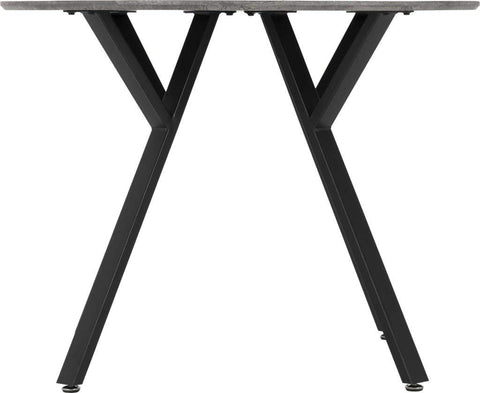 Seconique Athens Round Dining Table in Concrete Effect