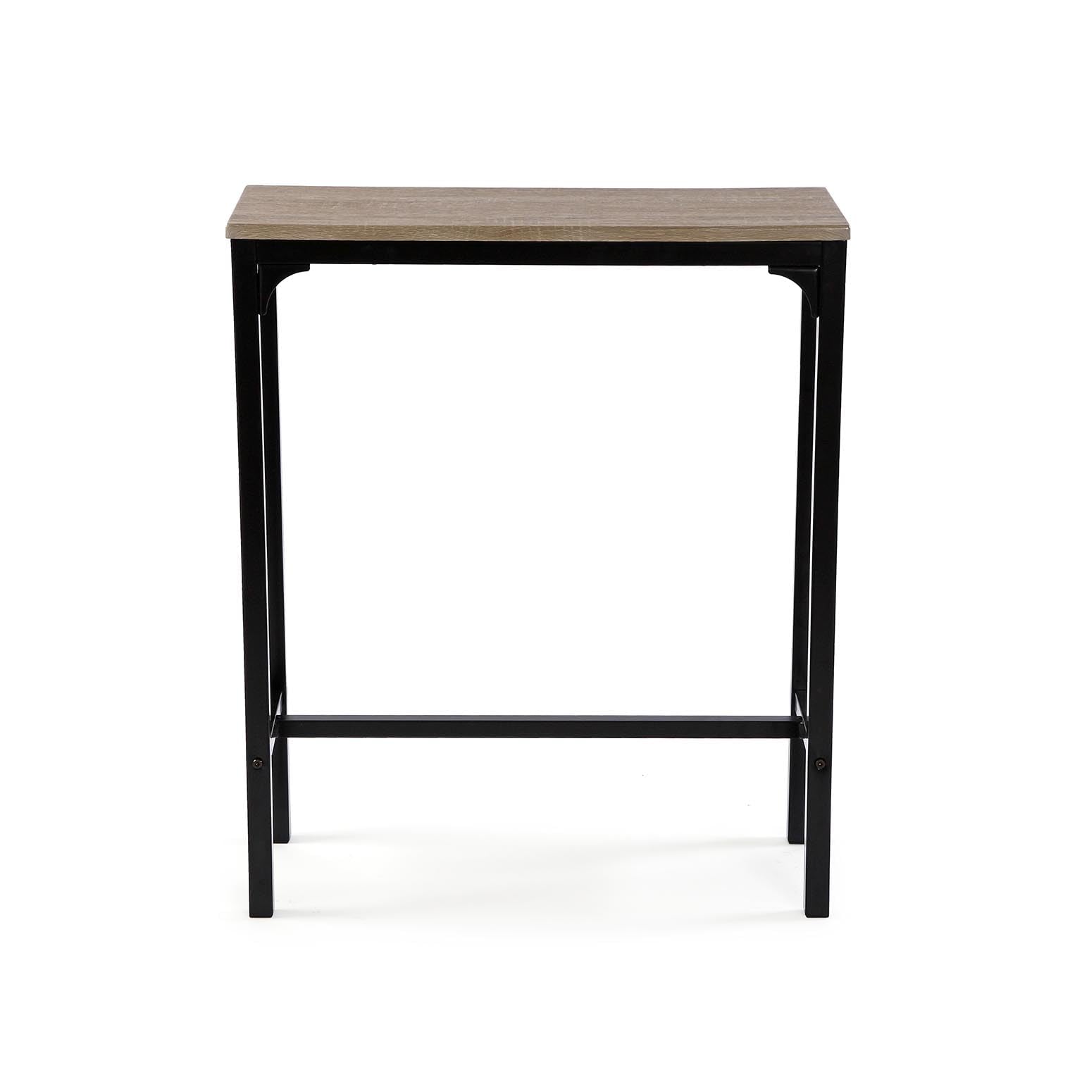 Versa Doncaster Console Table, Narrow table, 80x25x95cm, Brown and Black