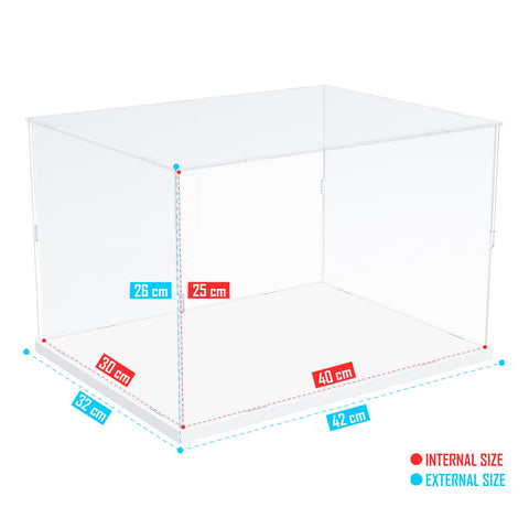 Nynelly Acrylic Display Case for Lego Hogwarts Castle 76419 for Lego Himeji Castle 21060 Models Figures