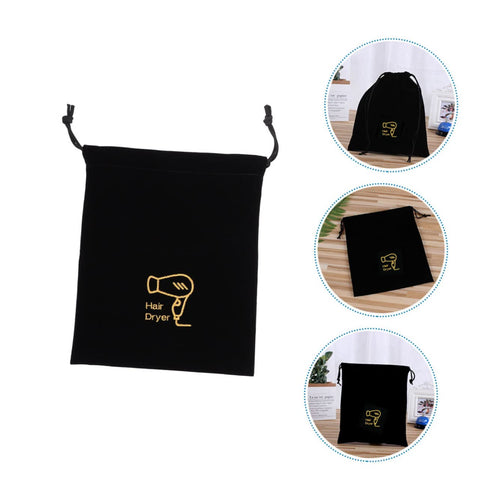 Alipis Drawstring Hair Dryer Pouch Travel Portable Storage Bag for Home Gym Reusable Hair Dryer Holder Safe Drawstring Closure