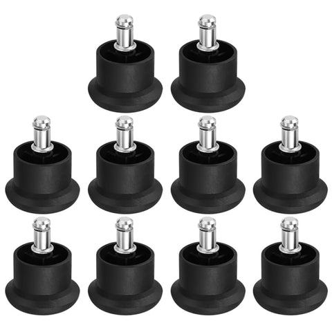 CAXUSD 10 Pack Office Chair Stopper Chair Glide Replacement Caster Stopper for Swivel Chairs Furniture Leg Plugs for Hard Floor Protection Noise