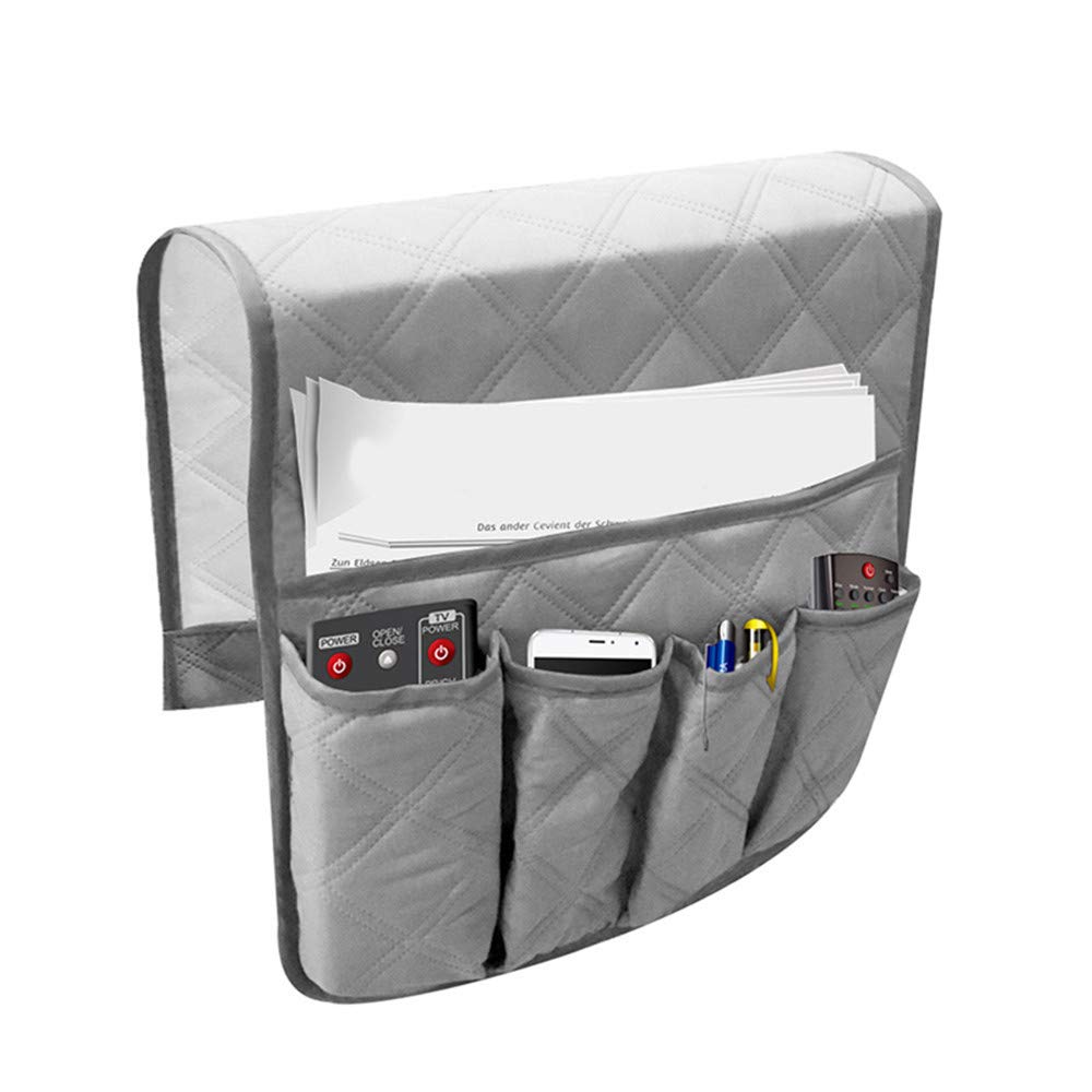 Copiel Sofa Armrest Organizer, Waterproof Sofa Couch Chair Armrest Durable Soft Caddy Organizer Holder for Phone, Book, Magazines, TV Remote Control