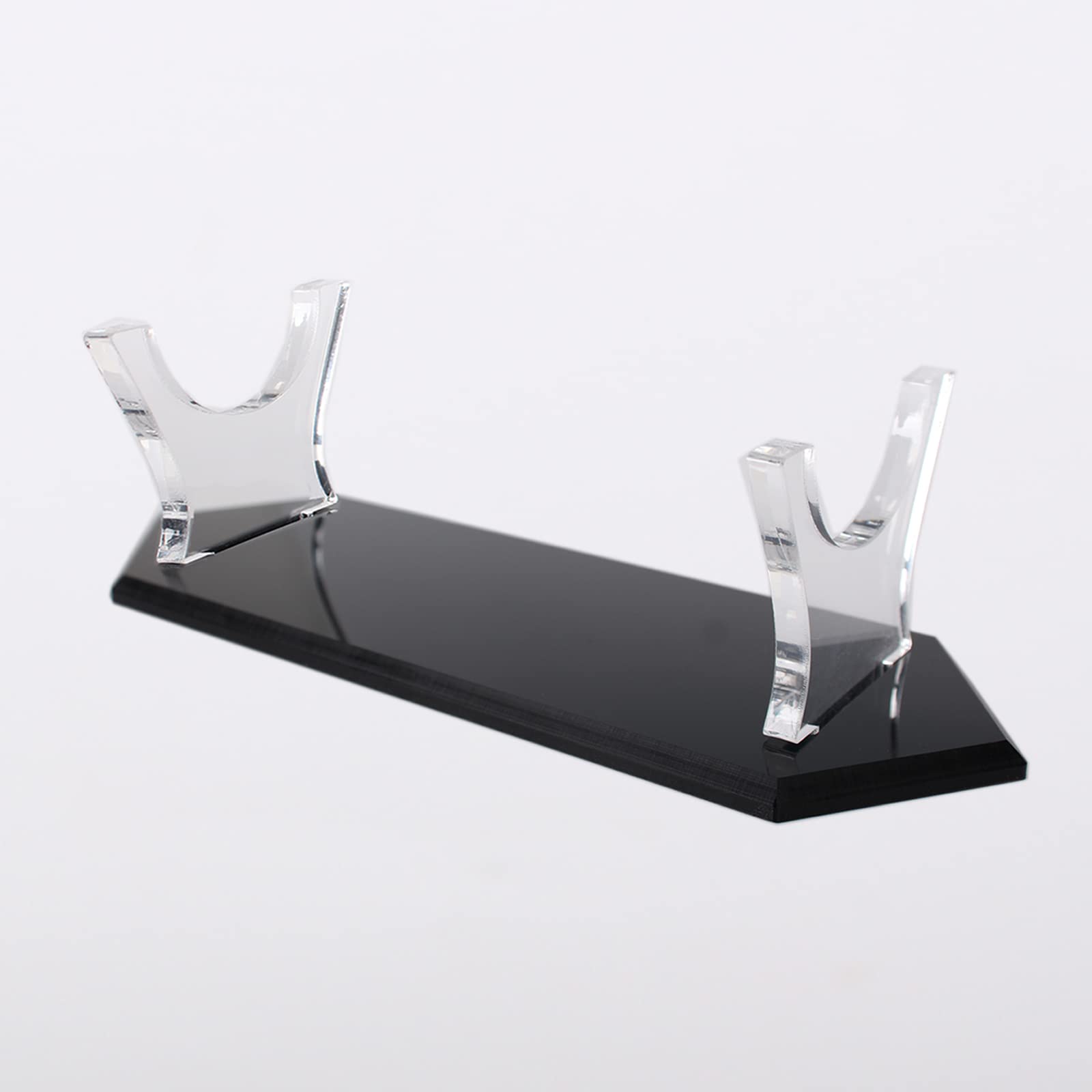 WANLIAN Lightsaber Display Stand Acrylic Light Saber Hilt Holder for Show Sword (Black Bottom)