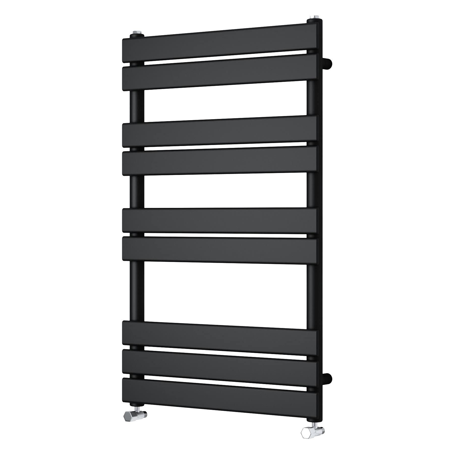 Warmehaus Black 1000x600mm Flat Panel Heated Towel Rail 68mm
