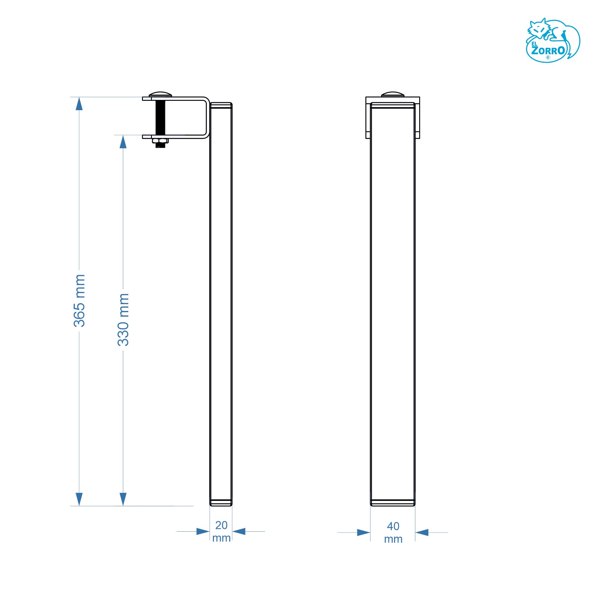 IMEX EL ZORRO 81427 – Set of 4 Legs for Bed
