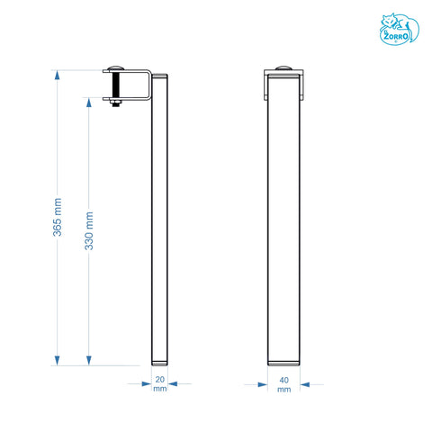 IMEX EL ZORRO 81427 – Set of 4 Legs for Bed