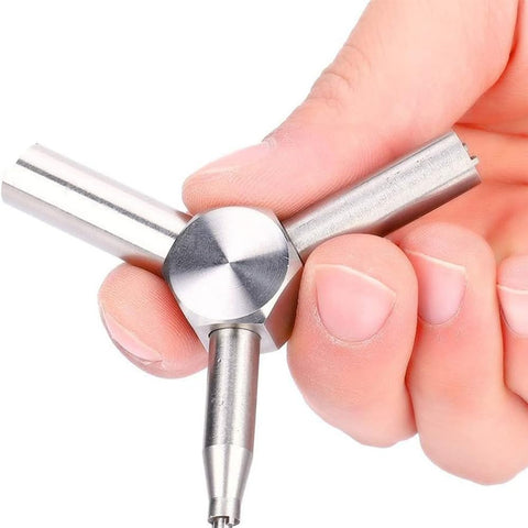 VOANZO 3 in 1 Gas Valve Key Wrench Universal Valve Tool for Water Valves Air Valves Cabinet Doors Elevator Emergency Switches and More