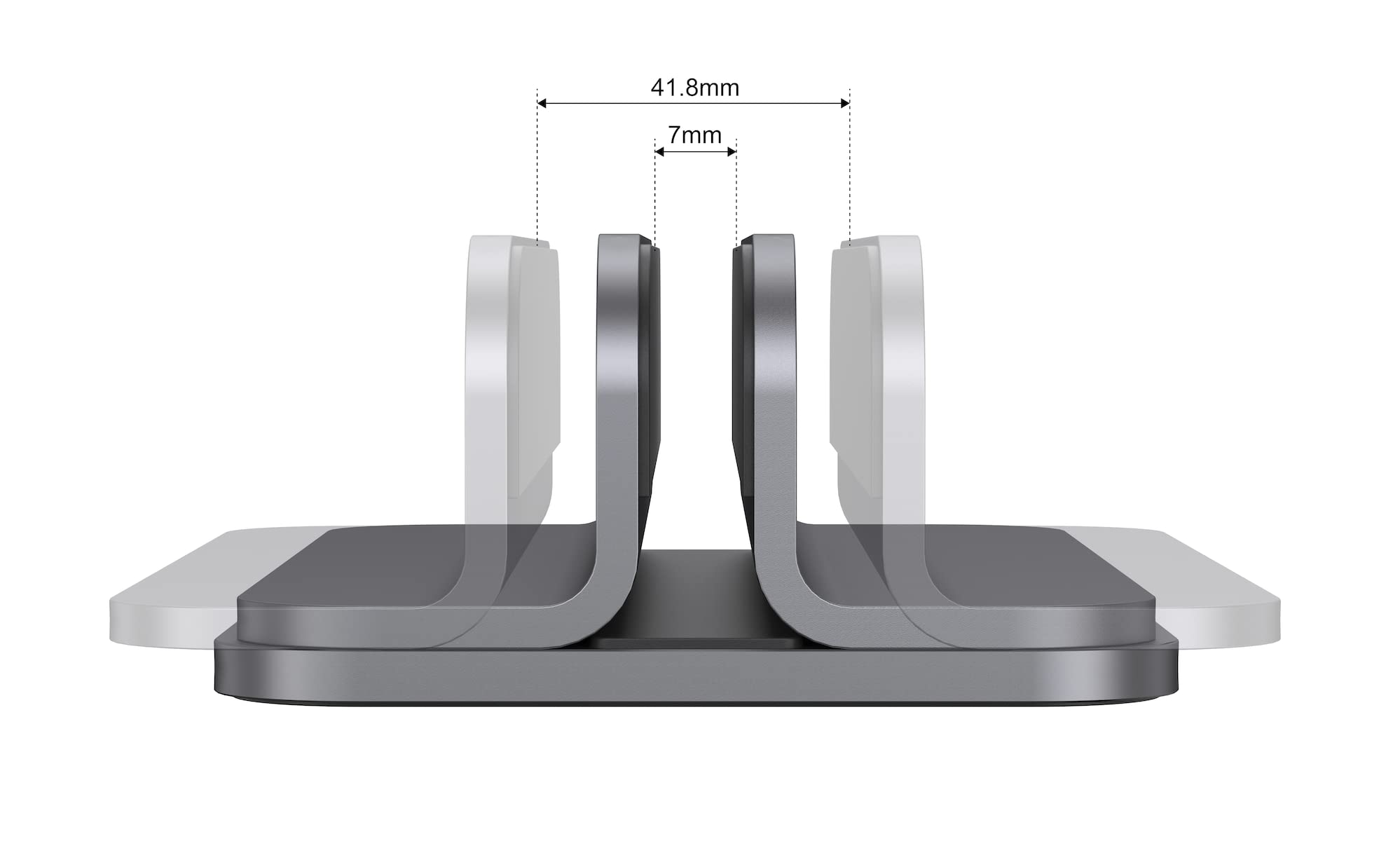 JOKItech Aluminum Laptop Vertical Stand Organizer, Sturdy Laptop Computer Holder Desktop Stand Compatible with New Retina Apple MacBook Pro/Air