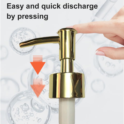 Soap Dispenser Pump Head Replacement, 4Pcs Lotion Dispensers Pump Heads with Tubes for 15 mm Thread Bottle, Spare Pump Bottle Dispenser for Kitchen