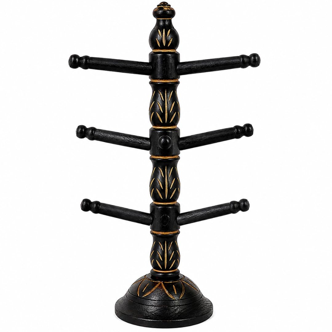 BIGNAY Wooden Bangle Stand Organizer | Bracelet & Watch Display Holder | Jewelry Storage Rack for Dressing Table, Home & Retail Display