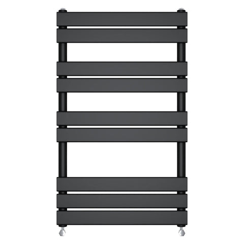 Warmehaus Black 1000x600mm Flat Panel Heated Towel Rail 68mm